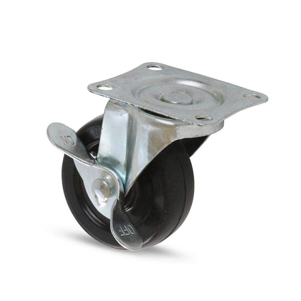 Garrucha plataforma con freno 2-1/2"" 40 kg
