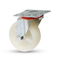 Garrucha giratoria blanca 3"" 100 kg