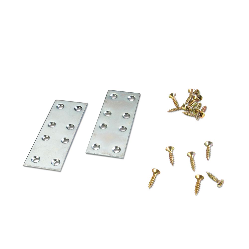 Unión plana 80x30 mm x 2 unidades