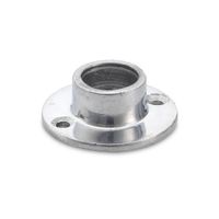 Canopla para tubo redondo cromado 19 mm
