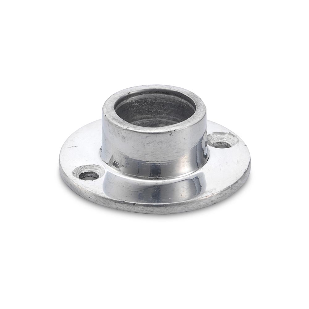 Canopla para tubo redondo cromado 19 mm
