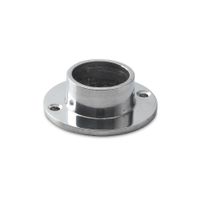 Canopla para tubo redondo cromado 25 mm