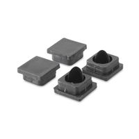 Regatón Cuadrado plástico 1"" x 4 unidades