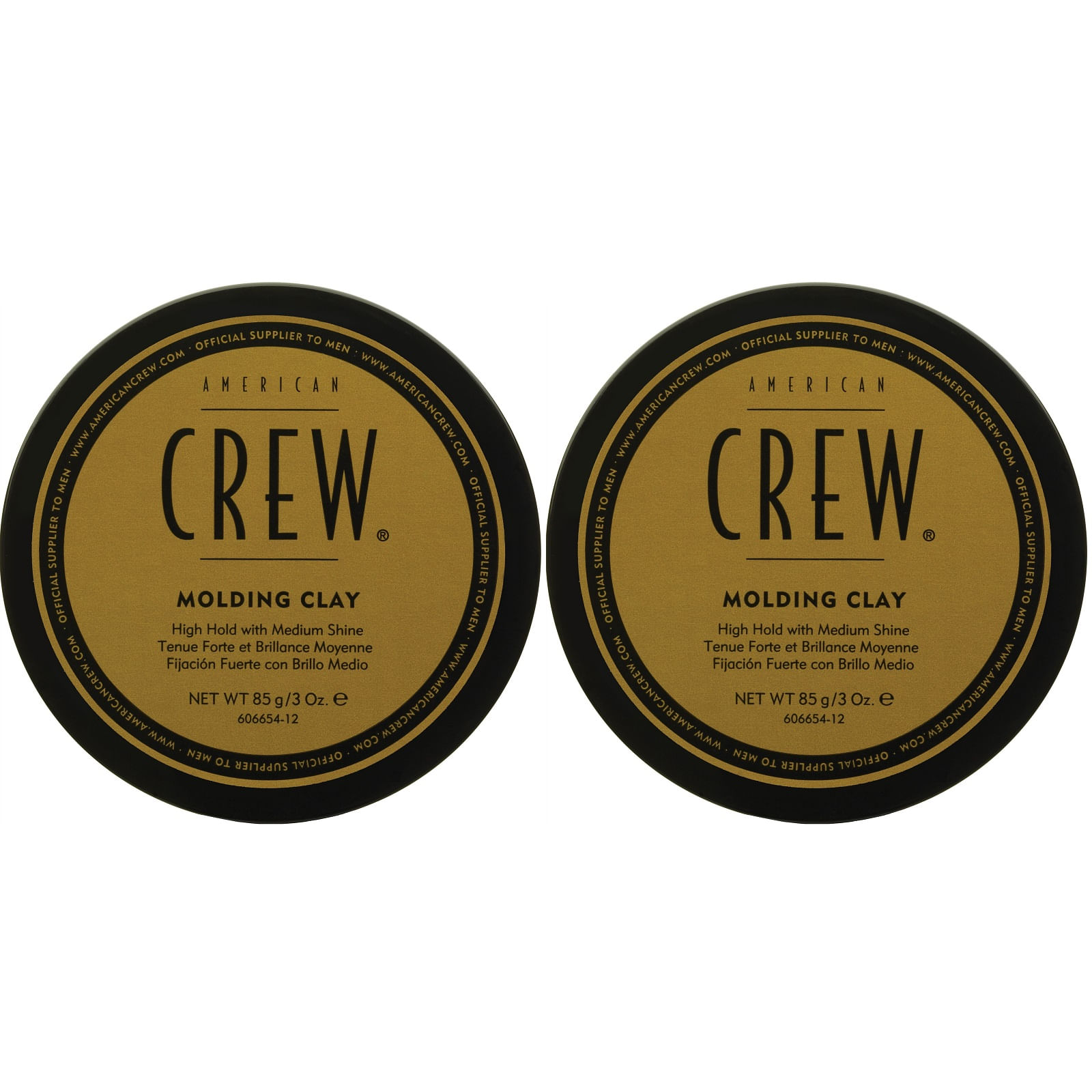 Dúo Cera Molding Clay Fijación Fuerte y Brillo Medio American Crew Men