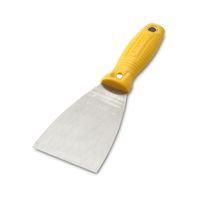 Espátula de acero con mango plástico 3""