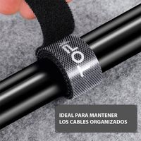 1 Metro Autoadhesivo con Velcro Organizador de Cables Topk