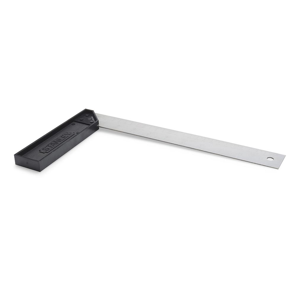 Escuadra plástica Negro 10""