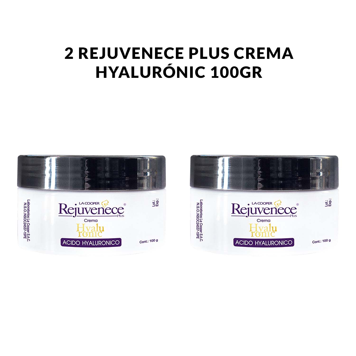 2 Rejuvenece Plus Crema Hyalurónic 100gr