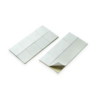 Autoadhesivo doble contacto placa 2.5x2.5cm x16 unidades