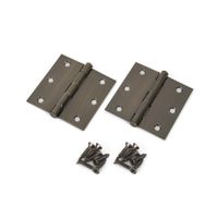 Bisagra Capuchina Fierro Quemado 31/2""x31/2"" x 2 unidades