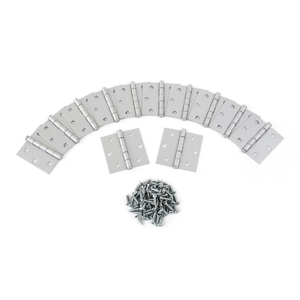 Bisagra Capuchina Aluminio 3""x3"" x 12 unidades