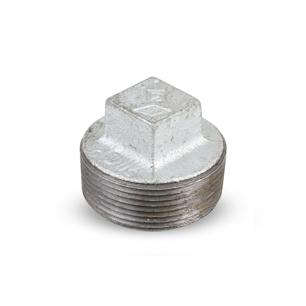 Tapón macho galvanizado 1 1/2""