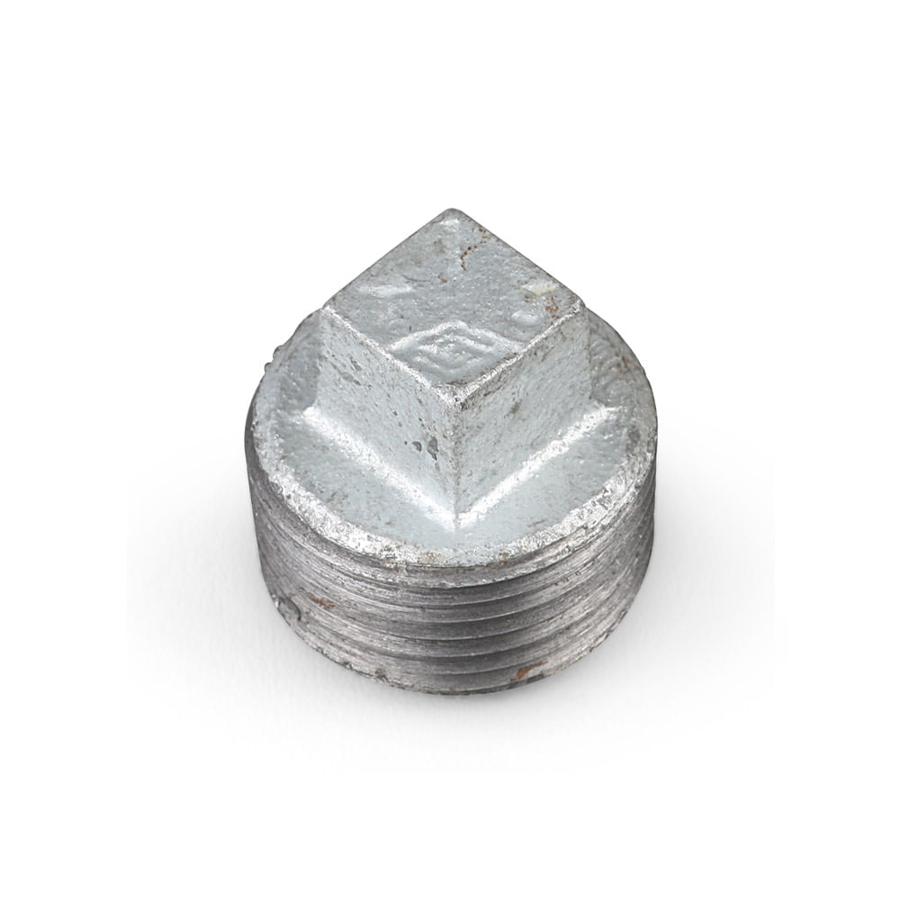 Tapón macho galvanizado 1""
