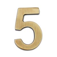 Número 5 de bronce
