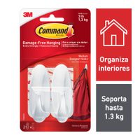 Gancho 3M mediano, 2 unidades