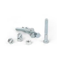Perno hexagonal + Tuerca CG2 3/8"" x 2 1/2"" x 4 unidades