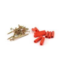 Kit Tornillo SHIPB 5x80 + Tarugo naranja x 10 unidades