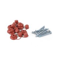Kit Tornillo Autorroscante Pan 12""x21/2"" + Capuchón Teja x 8 unidades