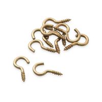 Armella abierta 1/2"" dorada x10 unids.