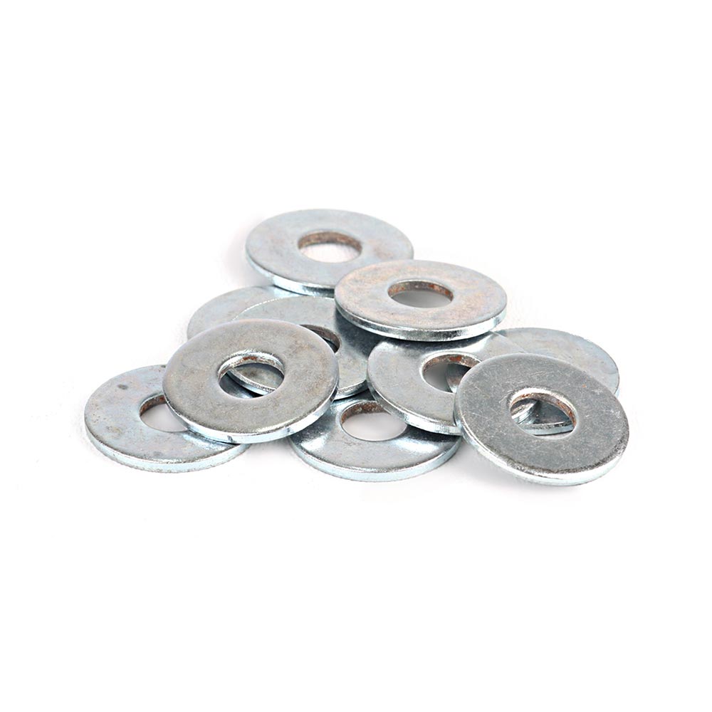 Arandela plana 1/4"" x 10 unidades