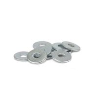 Arandela plana 1/8"" x 10 unidades