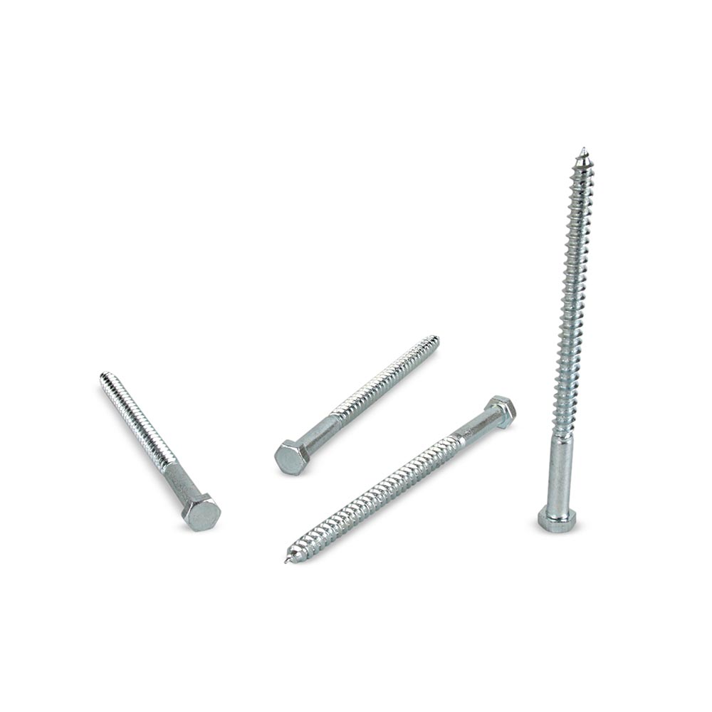 Perno tirafondo CG2 3/8x6"" x 4 unidades