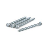 Perno tirafondo CG2 3/8x4"" x 4 unidades
