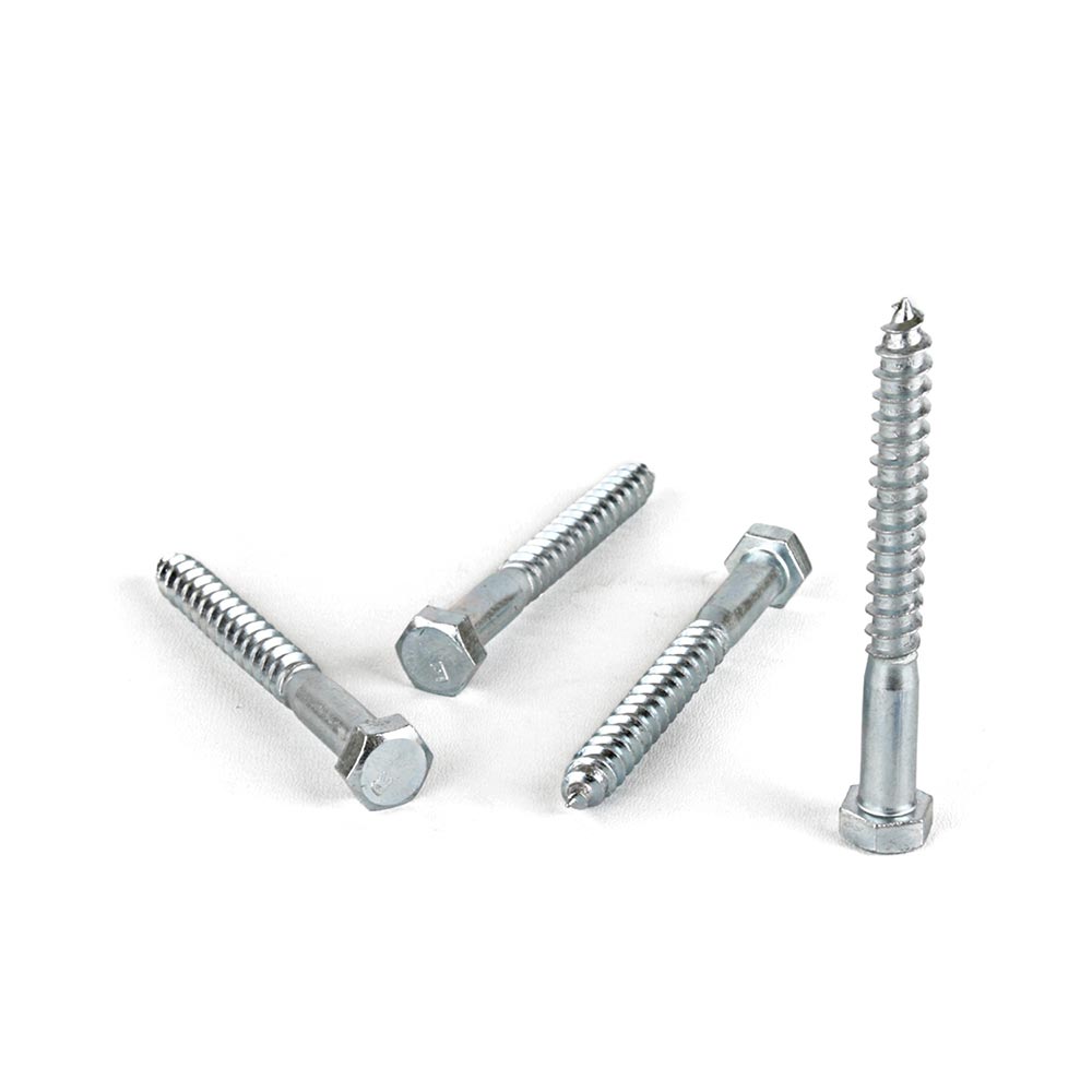 Perno tirafondo CG2 3/8x3 1/2"" x 4 unidades