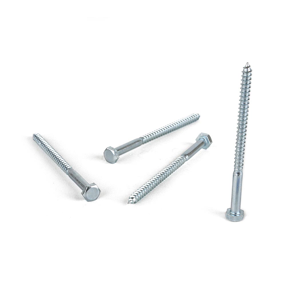Perno tirafondo CG2 1/4x4"" x 4 unidades