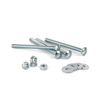 Perno coche + Tuerca + Arandela 5/16x4"" x 4 unidades
