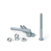 Perno hexagonal + Tuerca CG2 3/8x3 1/2"" x 4 unidades