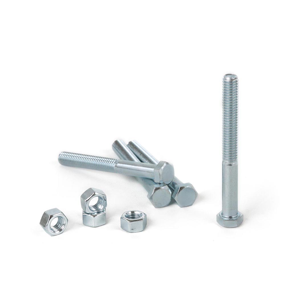 Perno hexagonal + Tuerca CG2 3/8x3 1/2"" x 4 unidades