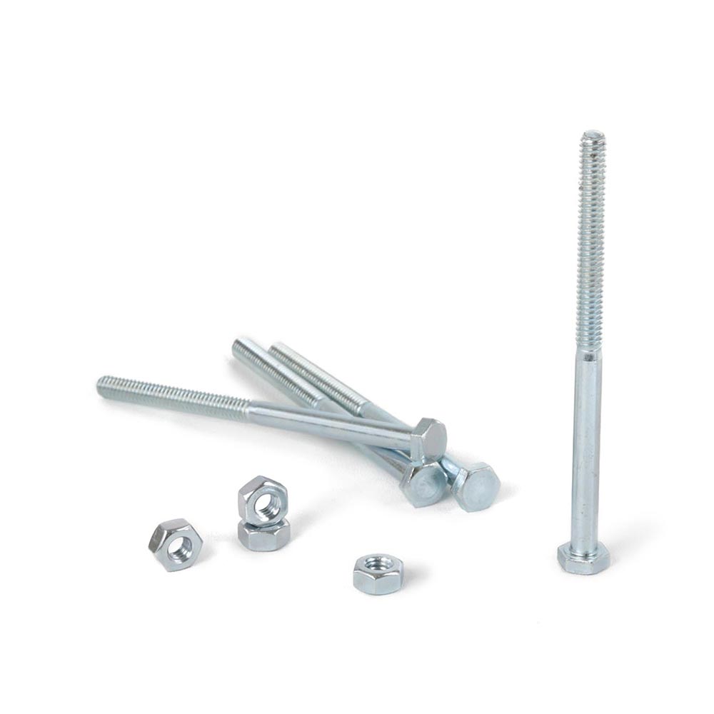 Perno hexagonal + Tuerca CG2 1/4x4"" x 4 unidades