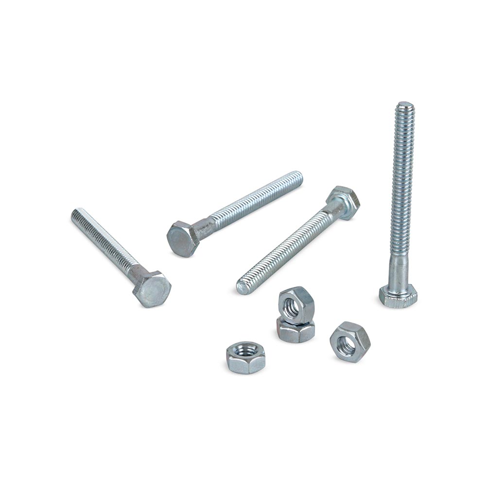 Perno hexagonal + Tuerca CG2 1/4x2 1/2"" x 4 unidades