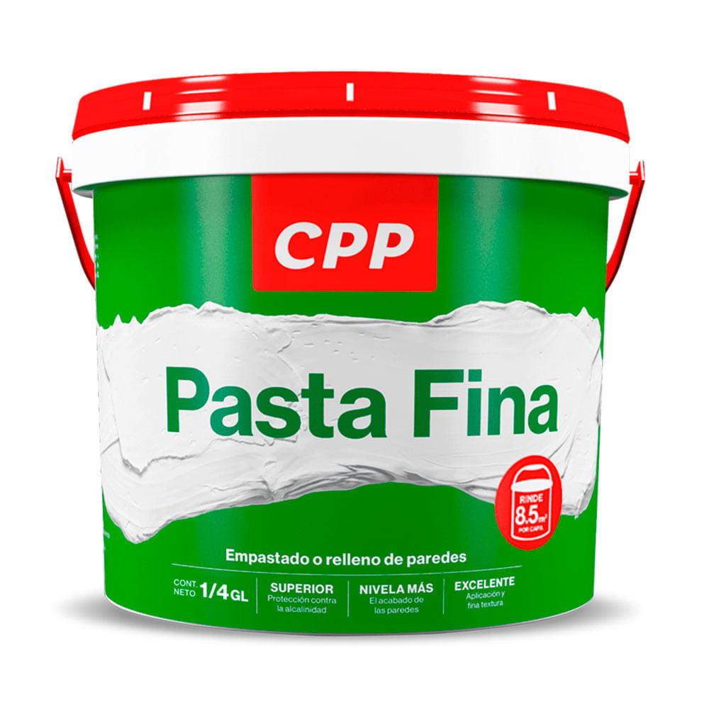 Pasta fina para muros Blanco 1/4 galón