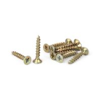 Tornillo Bicromatado 4x25 mm x 10 unidades