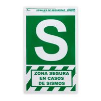 Señal de Zona de Seguridad en Caso de Sismos