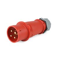 Enchufe IP44 32AMP 3P + T 415V 9H Rojo