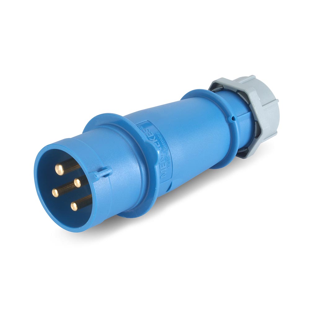 Enchufe IP44 32AMP 3P + T 250V 9H Azul