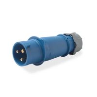 Enchufe IP44 32A 2P + T 250V Azul 6H