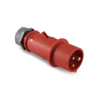 Enchufe IP44 16AMP 2P + T 415V 9H Rojo