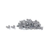 Grapa para cable Gris 10mm x50 unidades