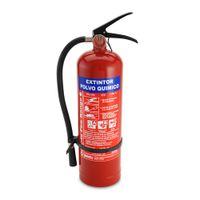 Extintor PQS ABC 4kg con colgador de pared al 40%