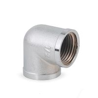 Codo Bronce Cromado 1/2"" x 90°