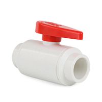 Válvula Bola PVC sin rosca 3/4""