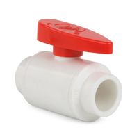 Válvula Bola PVC sin rosca 1/2""