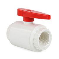 Válvula Bola PVC con rosca 1 1/2""