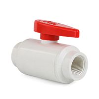 Válvula Bola PVC con rosca 3/4""