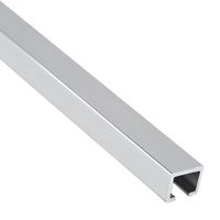 Listelo recto 10mm Aluminio Brillante 240cm