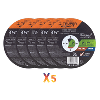Disco de corte  4-1/2"" x 1 mm 5 piezas, Truper Expert